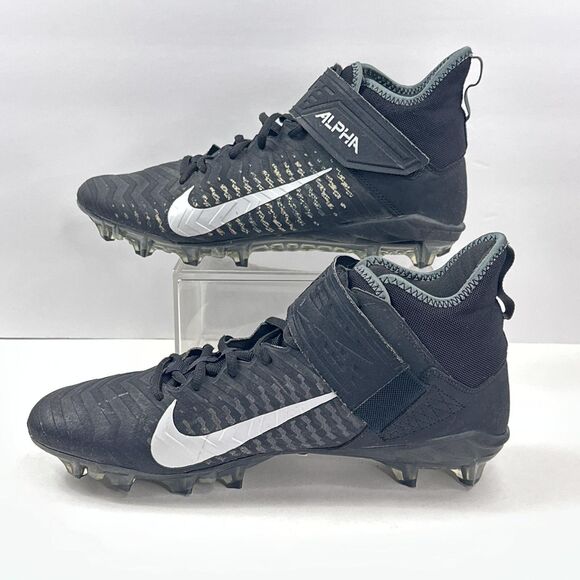Nike Football Cleats Alpha Menace Pro 2 Shoes Mens 13 Black White AQ3209-002 main image 5